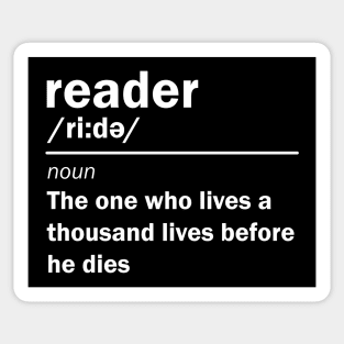 Reader He Lives A Thousand Lives Sticker